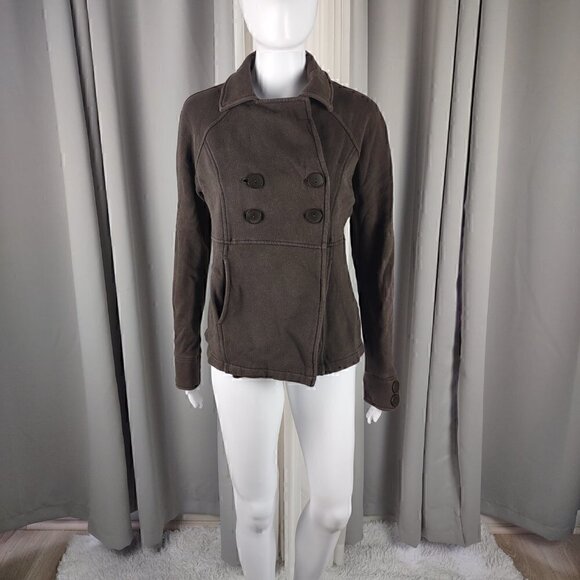 Gap Women's Cotton Blend Brown Button Up Jacket, Size M - Picture 1 of 11